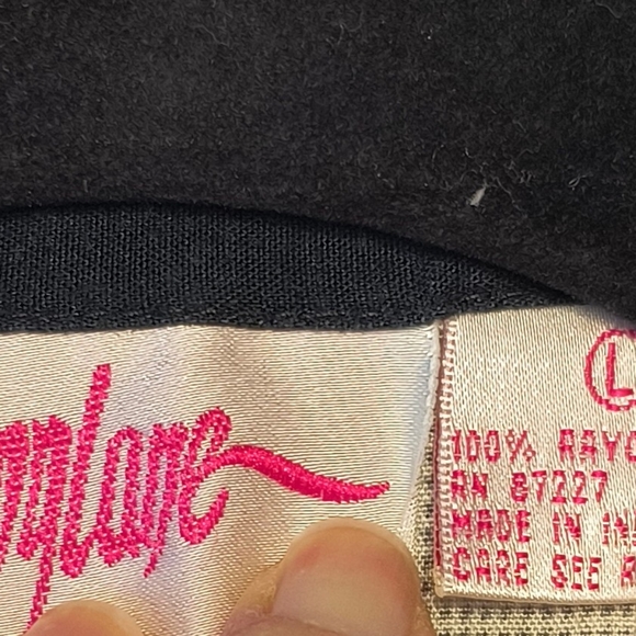 Vintage Retro Groovy Penny Lane Graphic Button Up Checkered Print L Coffee Print - Picture 10 of 10